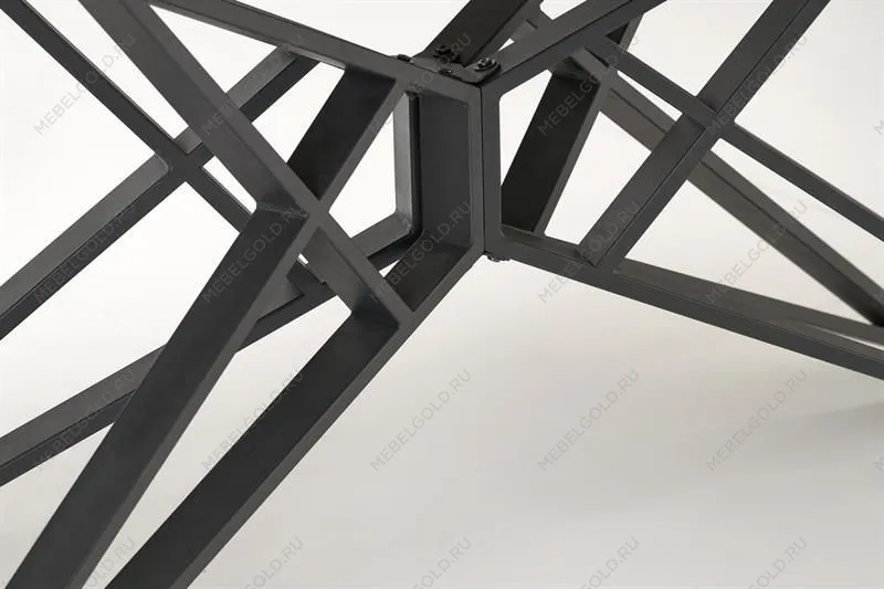 Стол обеденный Halmar ALFREDO 160 (белый мрамор/черный) | изображение 8