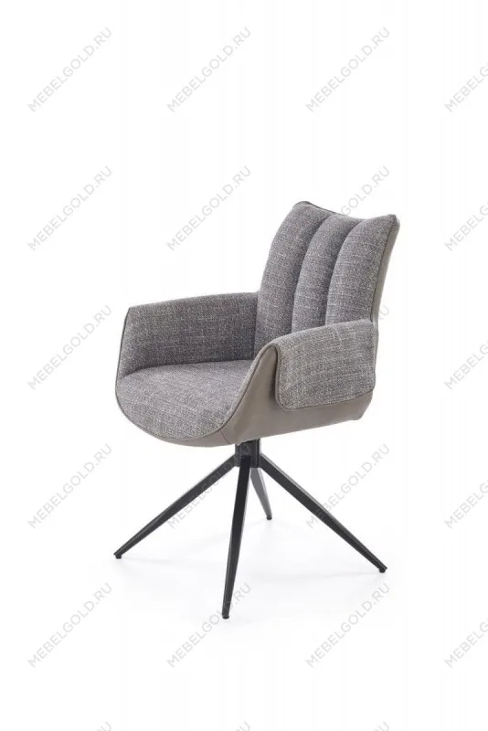 Стул кухонный Halmar K579 поворотный (серый/черный)
