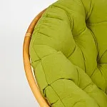 Кресло-качалка Papasan с подушкой Светлый мед, флок Олива | изображение 2