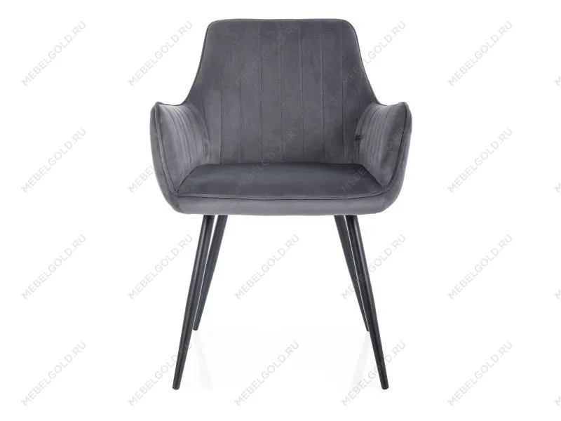 Стул кухонный Signal APPLE Velvet Bluvel 14 (темно-серый/черный)