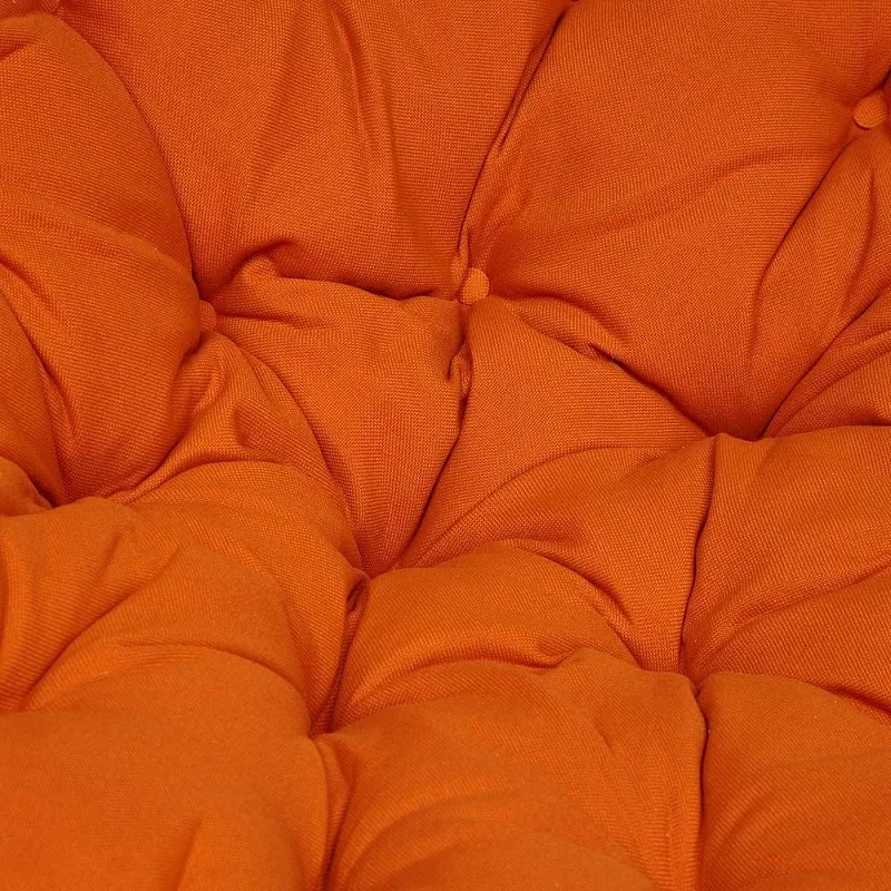 Кресло-качалка Papasan с подушкой Орех, ткань, оранжевый | изображение 4