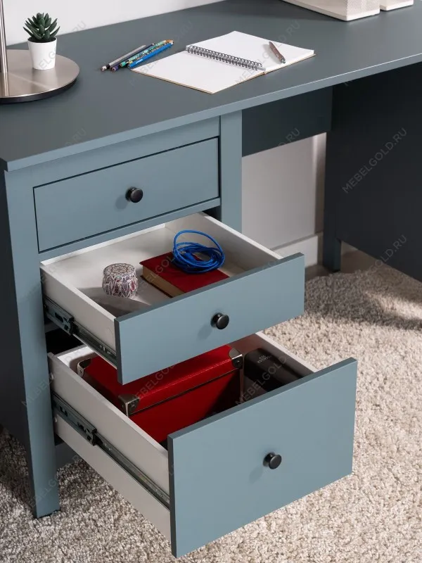 Стол письменный Сага, 120х56, темно-бирюзовый | изображение 4