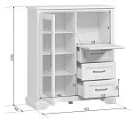 Тумба Стилиус KOM1W1B3S с подсветкой (Лиственница сибирская) | изображение 2