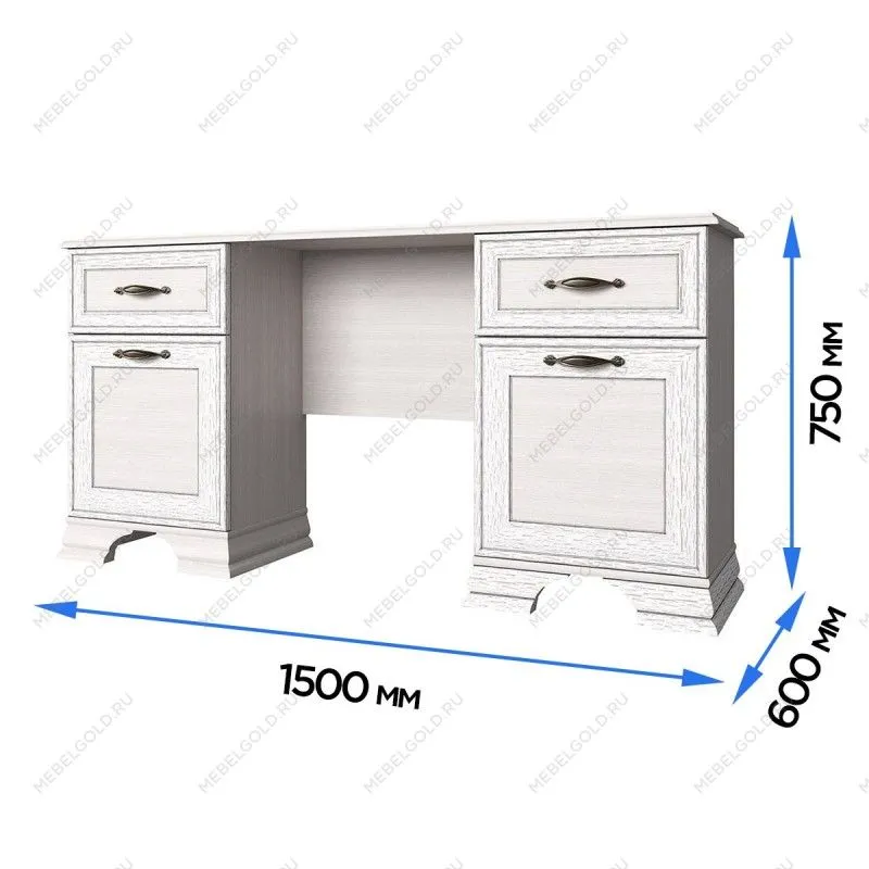 Стол письменный Тиффани вудлайн кремовый | изображение 2