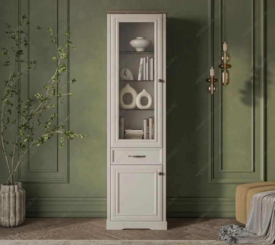 Шкаф с витриной Тоскана 1V1D1S - Выставка м. Марьина роща | изображение 1