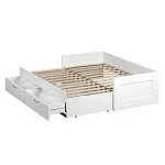 БРИМНЭС / СИРИУС кровать раздвижная ИКЕА / IKEA 90х200 белая | изображение 2