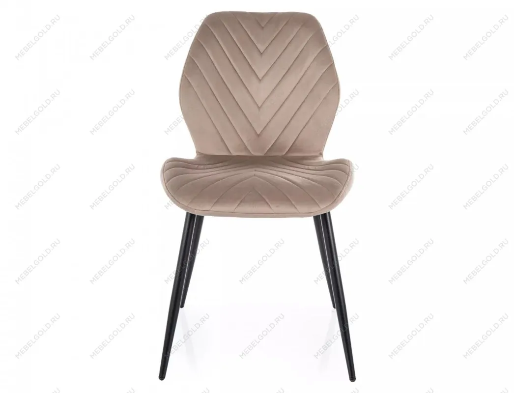 Стул кухонный Signal MIKE Velvet Bluvel 40 (темно-бежевый/черный) | изображение 1