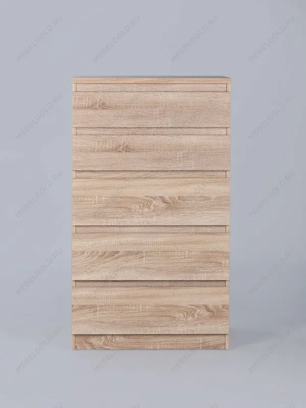 Комод Кастор, 5 ящиков, 65х40х112 см, дуб сонома | изображение 9