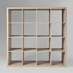 КАЛЛАКС / ФОРА Стеллаж ИКЕА / IKEA 16, широкий стеллаж с открытыми ячейками, тамбурат, дуб беленый | изображение 2