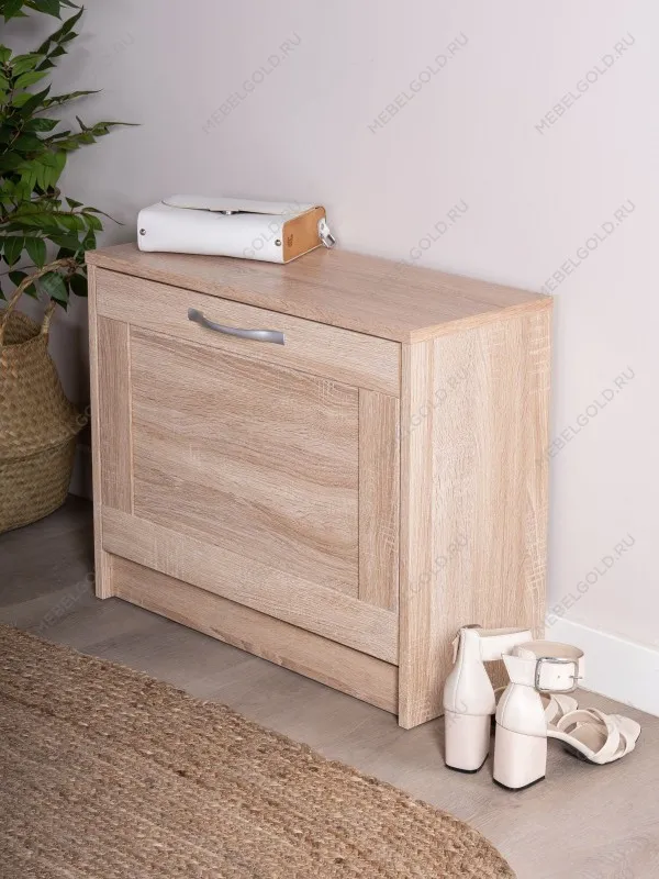 Обувница Сириус с 1 откидным ящиком, 60 х 25 х 49 см, ЛДСП, дуб сонома | изображение 2