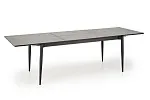 Стол обеденный Halmar CHARLES 180 раскладной (серый мрамор/черный) | изображение 3