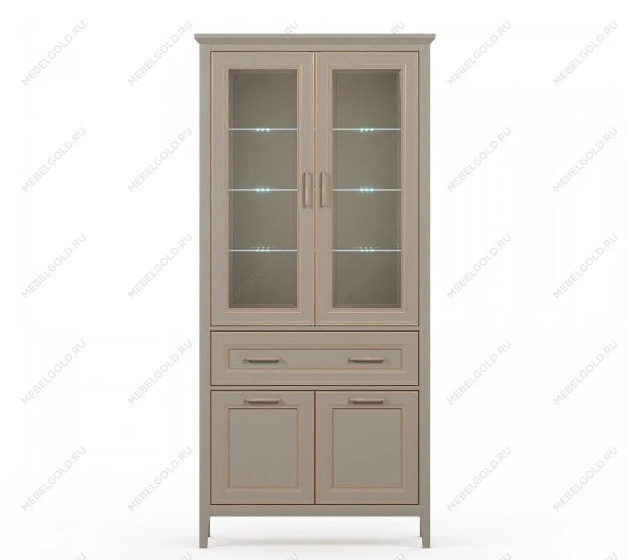 Шкаф-витрина Классик REG2W2D1S с подсветкой