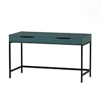 ИНГАР Д 132 стол письменный 132x58x76, серо-бирюзовый/черный