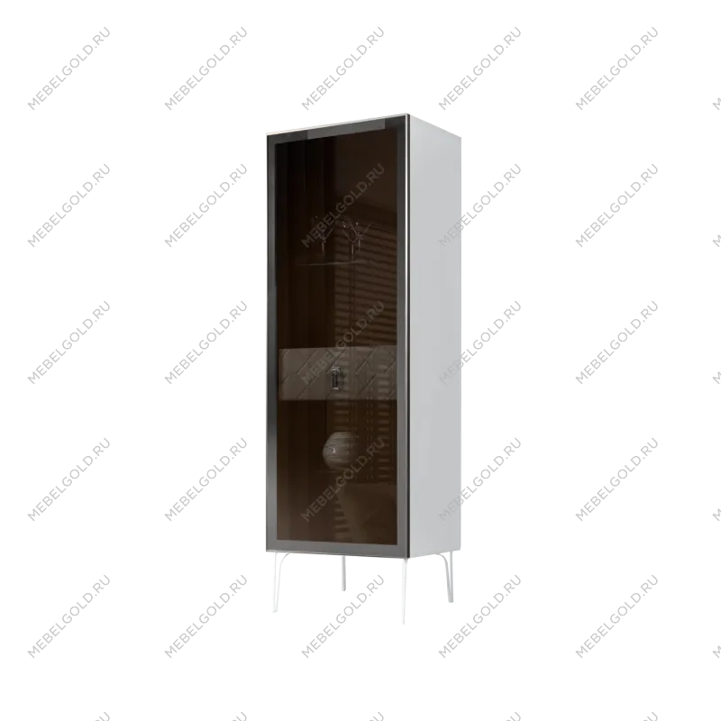 Витрина Bogemia Farfalle (Белый/Хром) БМВ1-1С(Fa)