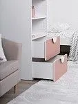 Стеллаж Пикси, с двумя выдвижными ящиками 60x57x180, мечтательный пион | изображение 4