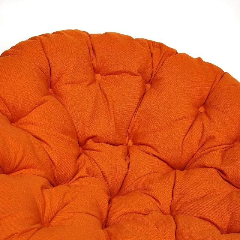 Кресло-качалка Papasan с подушкой Орех, ткань, оранжевый | изображение 5