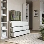 Стеллаж Варма, 6 полок, 38х198х28 см, белый | изображение 3