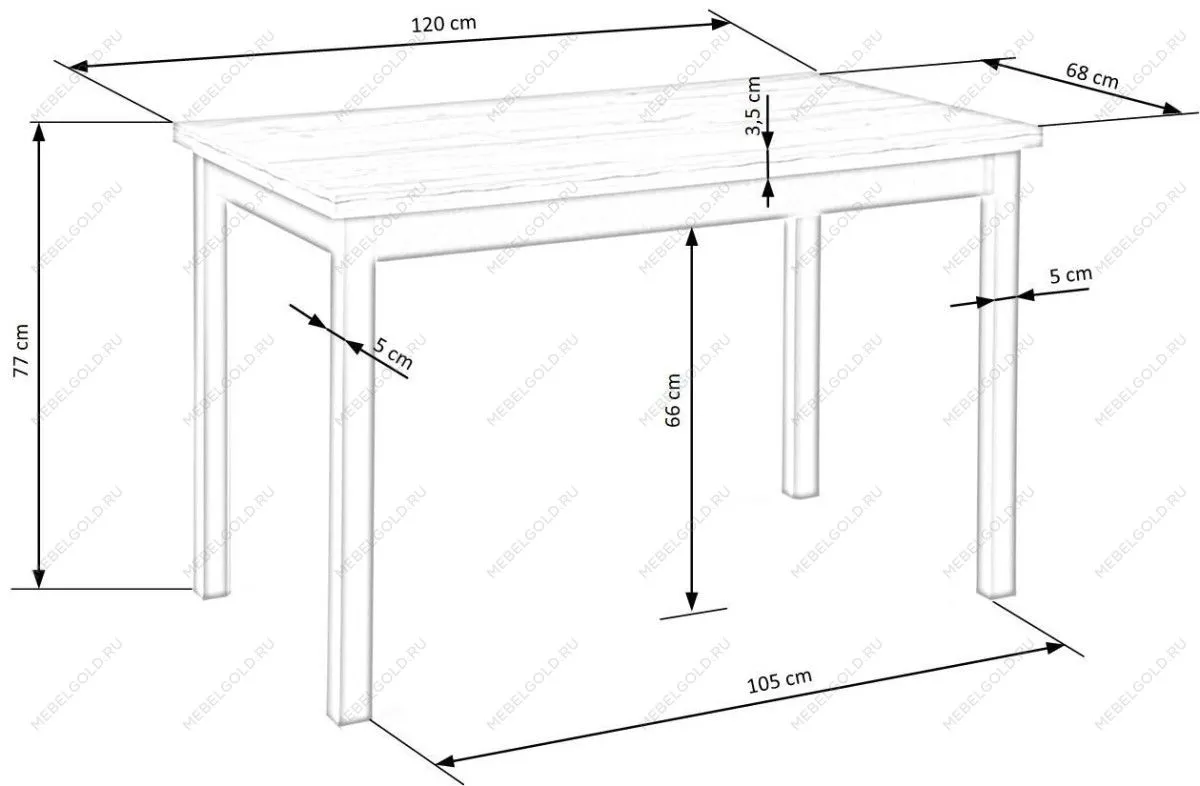 Стол обеденный Halmar COBALT (дуб вотан/черный) | изображение 8