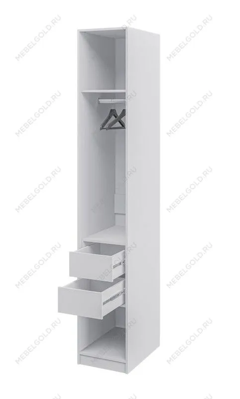 Шкаф-пенал Отис МН-039-07 П7 с фасадом МДФ (белый) | изображение 1