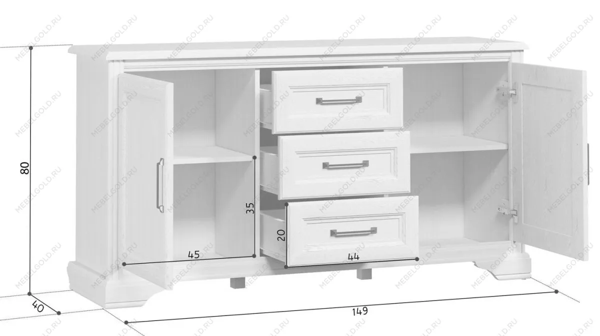 Тумба Стилиус KOM2D3S (Лиственница сибирская) | изображение 5