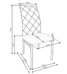 Стул кухонный Halmar K309 (темно-серый/хром) | изображение 8