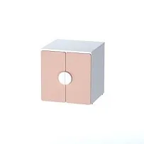 ПИКСИ шкаф распашной с 2 дверьми 60x57x63, мечтательный пион