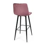 Стул барный CHILLY (mod.7095б) коралловый barkhat 15/черный | изображение 2