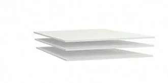 Дополнительные полки М-1(доп) в шкаф 2-х дверный, Мале (865*495*16) Белый, 31208