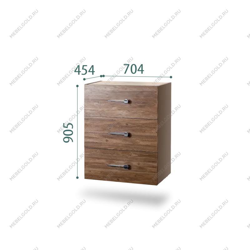 Комод Bogemia Fly Wood Wo (Мокка) (Novabuk/Хром) БМКМ-1