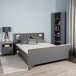 САГА кровать двойная 160х200 серая/ясень | изображение 4