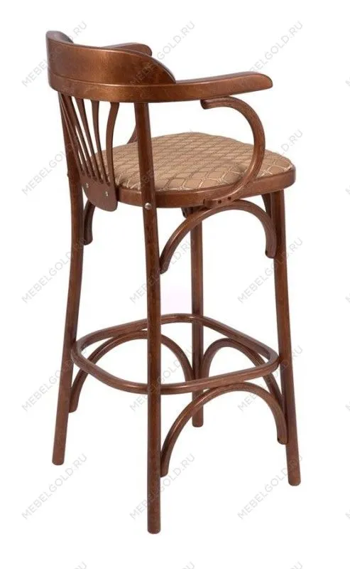 Стул барный 750 Венский мягкий (средний тон, ткань 2 caramel) | изображение 1