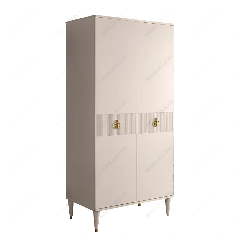 Шкаф-пенал Римини СОЛО (Бежевый/Золото) РМП-2(s)