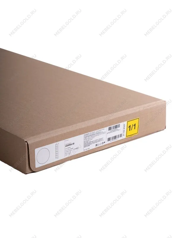 Стеллаж Варма, 6 полок, 38х198х28 см, шпон ясень, черный | изображение 8