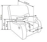 Кресло раскладное Halmar JEFF (коричневый) | изображение 1