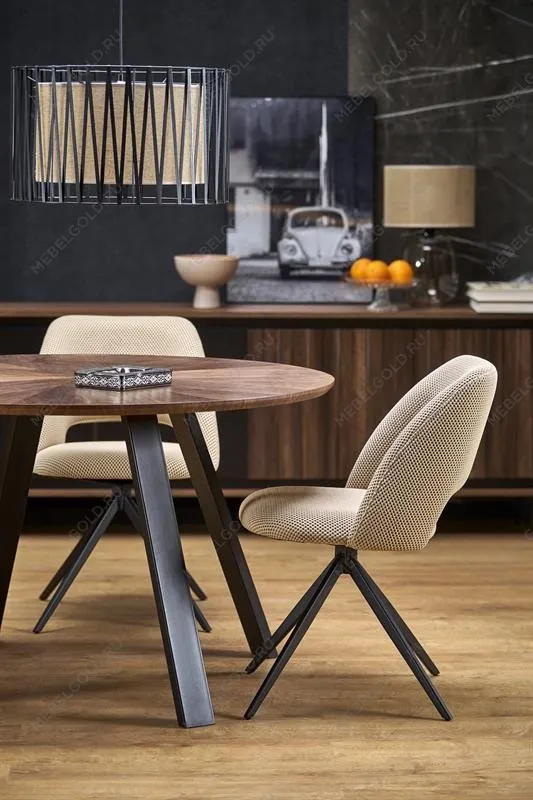 Стол обеденный Halmar DANILO 120 (орех/черный) | изображение 9