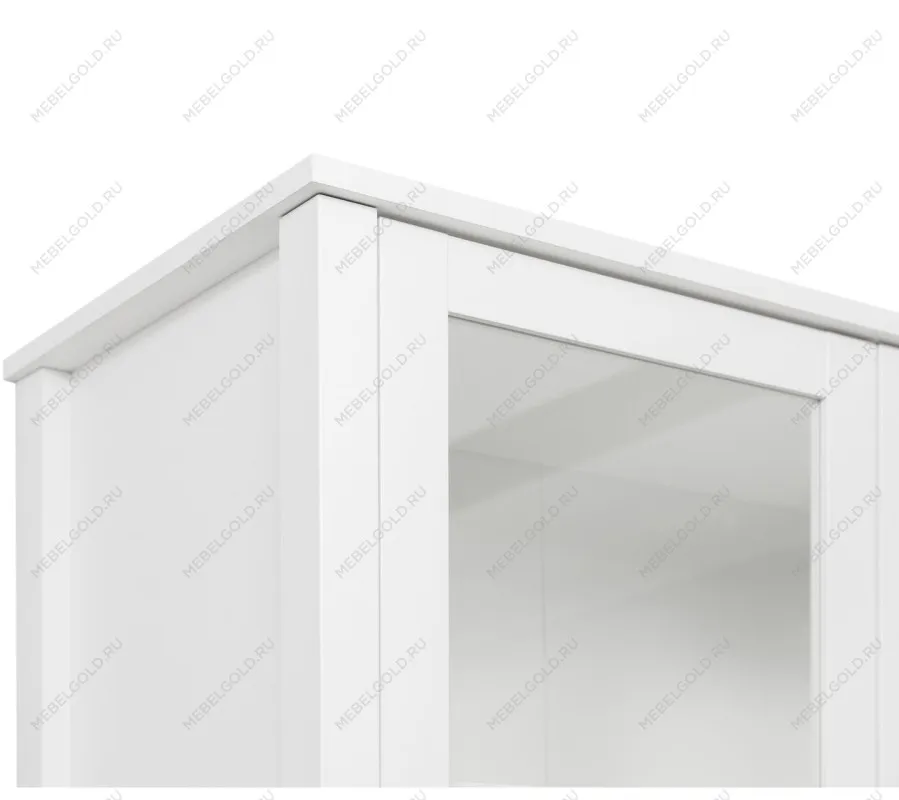 Шкаф-витрина Ева (Хельга) REG2W2S белый | изображение 5