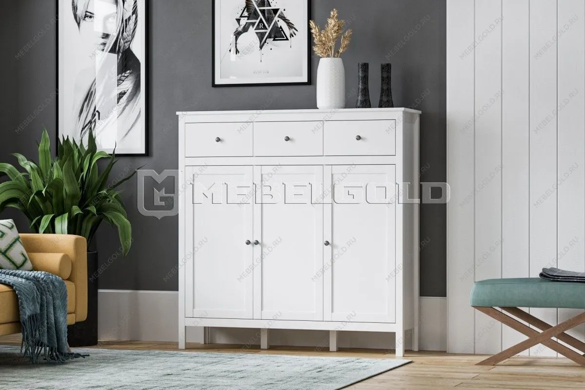 Тумба Ева (Хельга) KOM3D3S белый | изображение 2