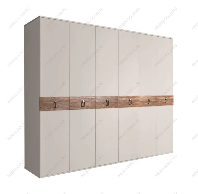 Шкаф 6-ти дв. Bogemia Wood Fa (Шелк/Хром) БМШ2/6(Wo)