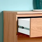 Комод Варма, 6 ящиков, горизонтальный, 160х78х40 см, шпон натурального дерева, дуб беленый | изображение 5