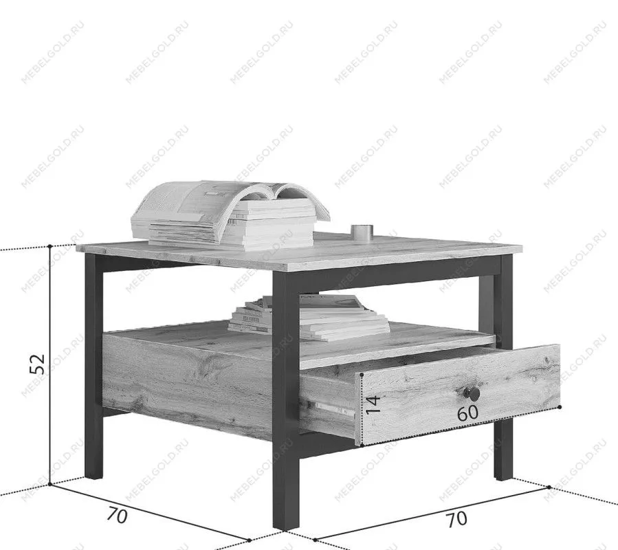 Стол журнальный Лофт | изображение 1