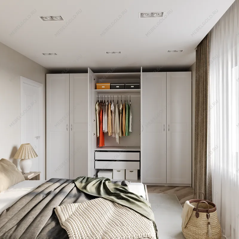 МАКС комплект дверей 75 (с зеркалом) белый | изображение 2