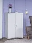 Тумба Сириус, 2 двери, 78х41х124 см, белая | изображение 1