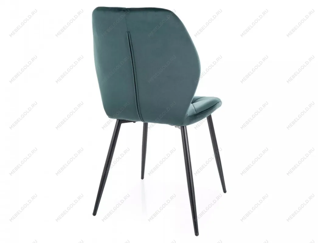 Стул кухонный Signal RICK Velvet Bluvel 78 (темно-зеленый/черный) | изображение 3