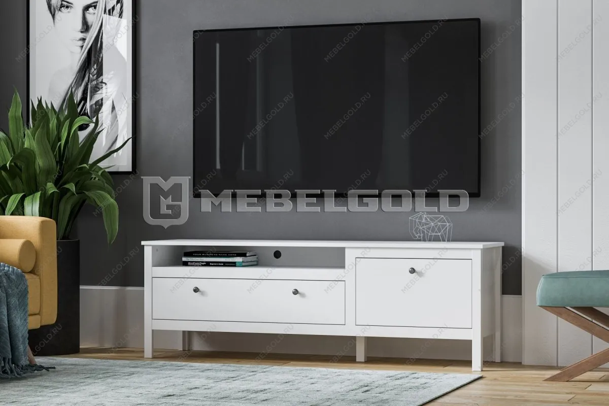 Тумба Ева (Хельга) RTV1D1S белый | изображение 2