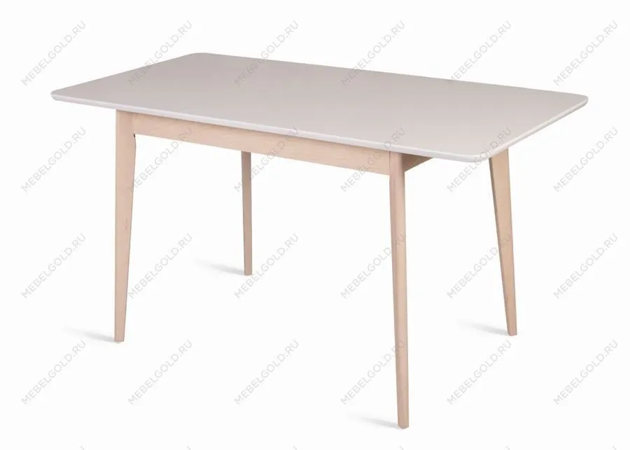 Стол Рэй-1200 (беленый дуб/белая эмаль) | изображение 1