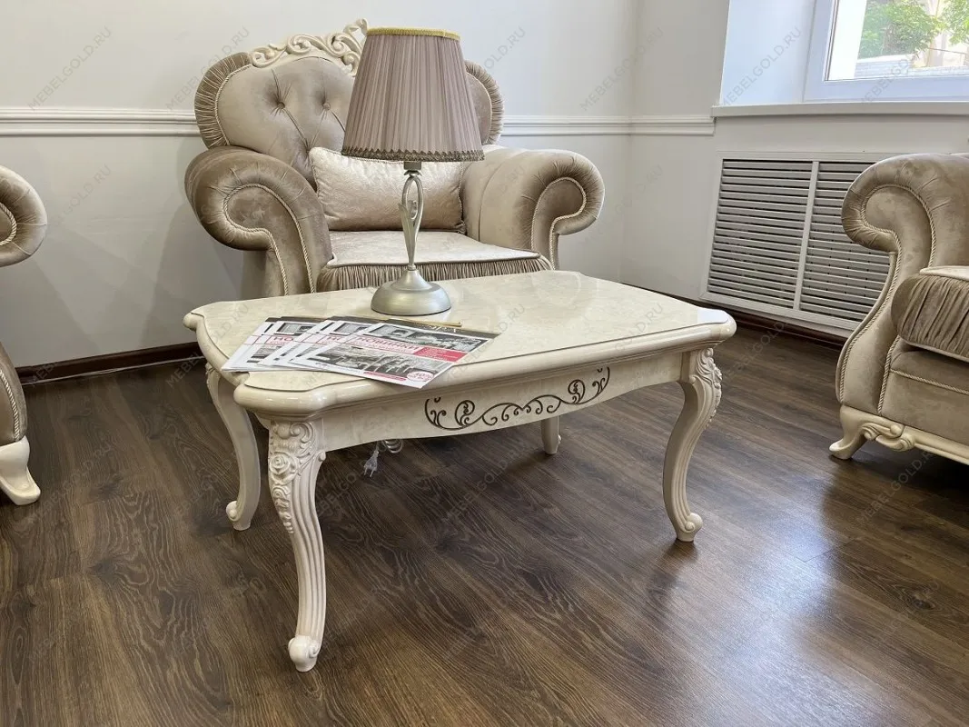 м. Марьина Роща - Столик прямоугольный Патрисия крем корень глянец | изображение 3