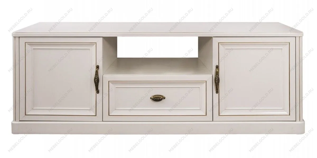 Тумба ТВ Натали белый глянец | изображение 1