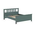 САГА кровать двойная 160х200 темно-бирюзовая | изображение 2