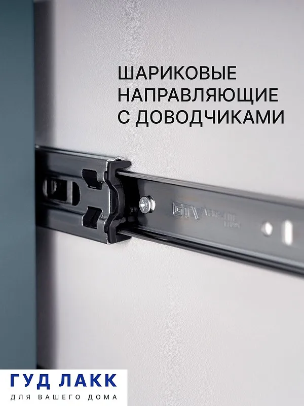 Тумба прикроватная Сага, с доводчиками, 51х41х62 см, темно-бирюзовая | изображение 2