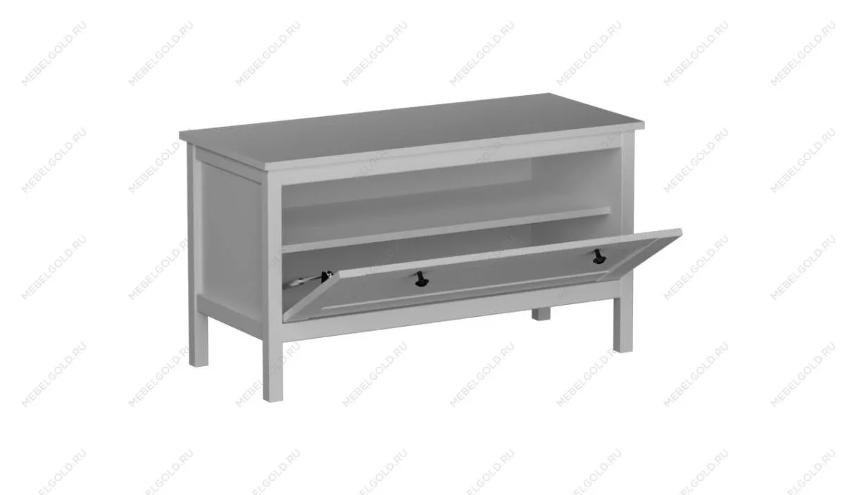 Тумба низкая широкая, Фрея (932*399*520) Белый, 50708 | изображение 1